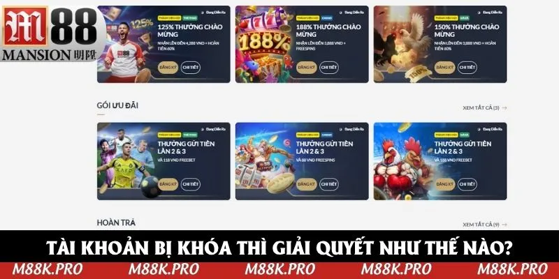 Tài khoản đăng nhập M88 thì phải xử lý như nào?