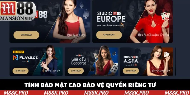 Tính bảo mật cao bảo vệ quyền riêng tư người chơi