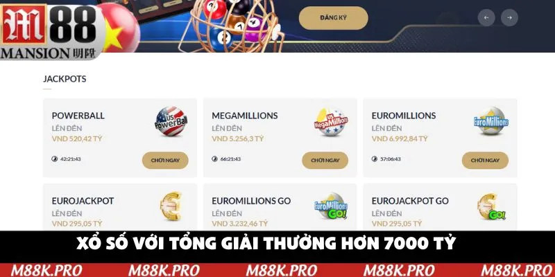 Xổ số với tổng giải thưởng hơn 7000 tỷ hấp dẫn