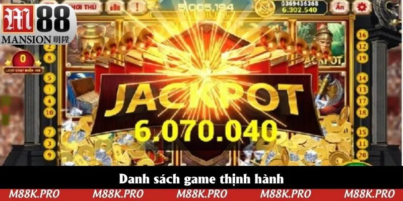 Danh sách game thịnh hành